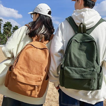 Kylethomasw New Korean Large Capacity Canvas Backpacks Women Kawaii Students Preppy Bag for Teenage Girls Boy School Travel Backpack Bookbag